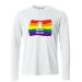 Langermet T-skjorte PRIDE - Unisex White